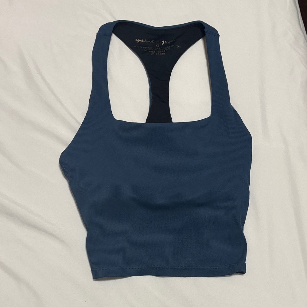 Spiritual Gangster Ribbed Crop Tank